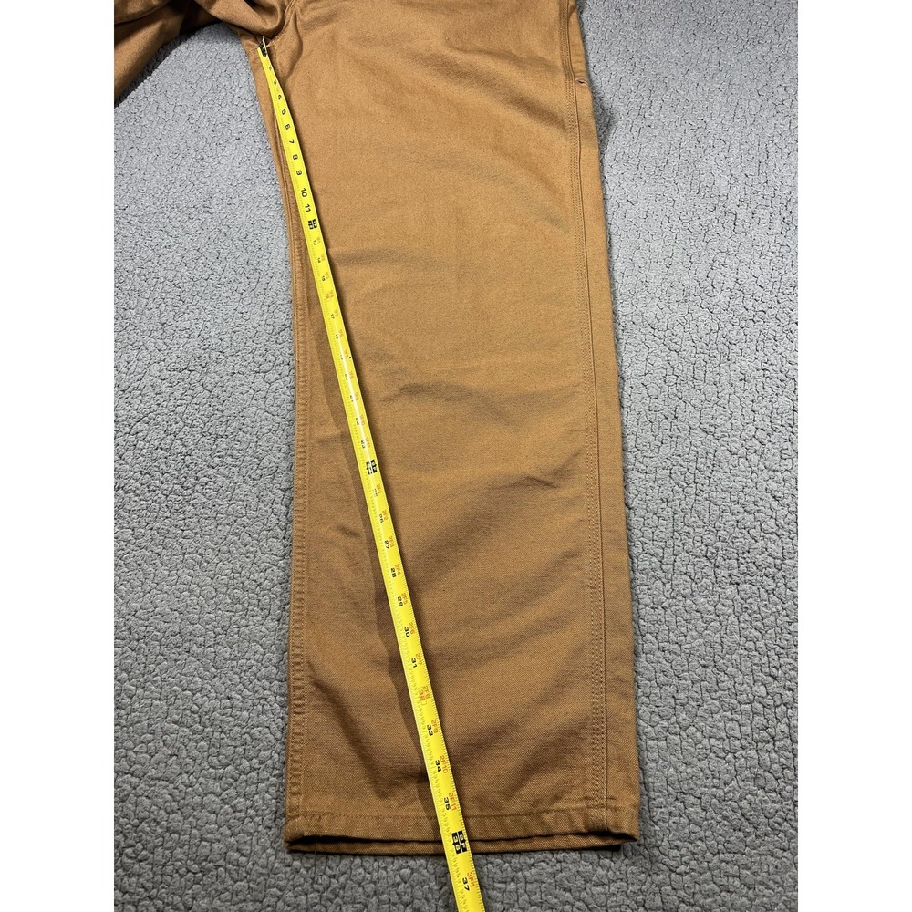 Carhartt Pants Mens 44x36 Brown Relaxed Duck Carpenter Utility Workwear B11-BRN - Picture 11 of 13